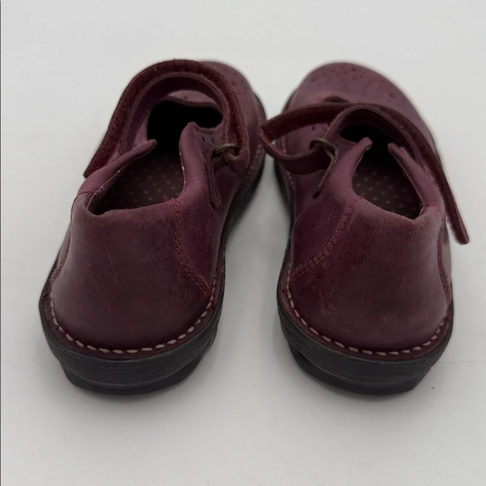 Du pareil au meme Elegant Burgundy Mary Jane Shoes kids 33 leather casual event